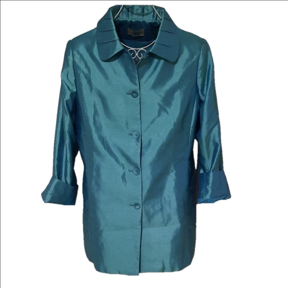 McCulley's Seafoam Long Jacket - Picture 1 of 8